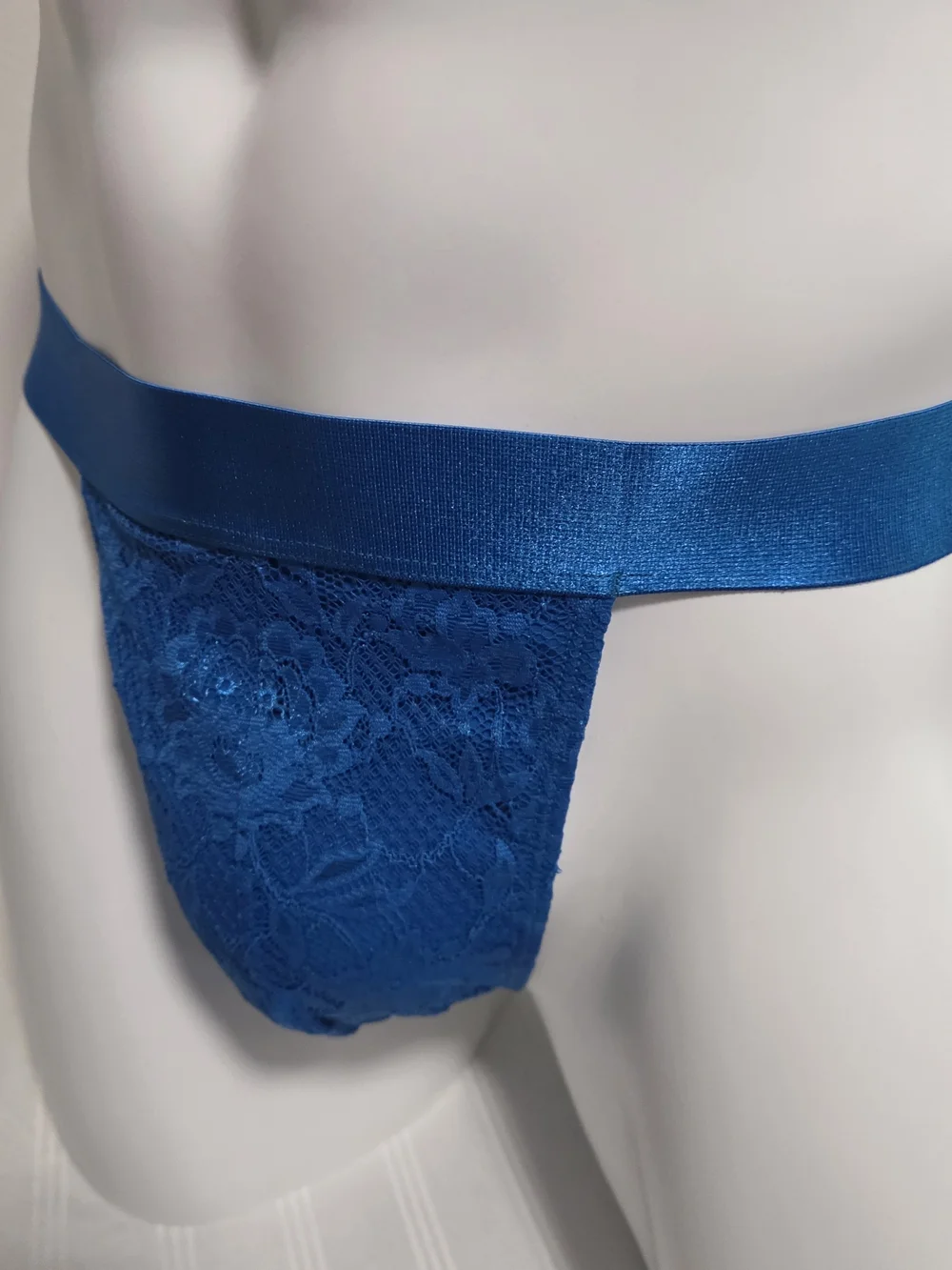 Cosabella Electric Blue Lace Men's Thong